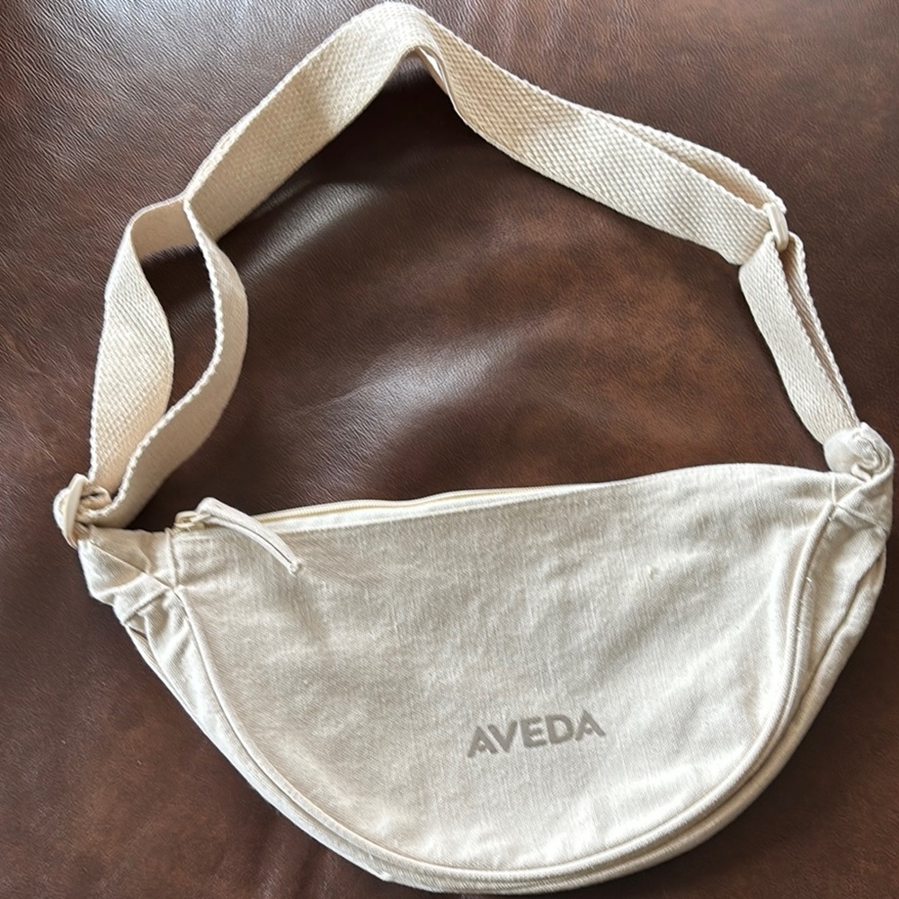 Aveda Cream Crossbody Bag